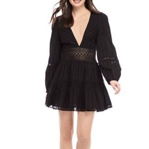 Black Free People The Delightful Mini Dress Size 0